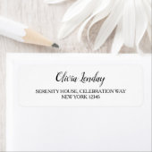 Élégante Fête des mariées Retourner les étiquettes (En situation)