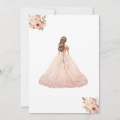 Elégante Fête des mariées rose Fancy Invitations d (Dos)