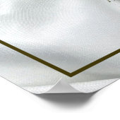 Élégante Fête des mariées satinée moderne Affiche (Coin)