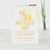 Elégante Fête des Mères Brunch Invitation (Recto)