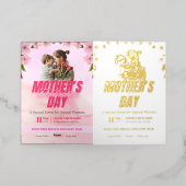 Elégante Fête des Mères Brunch Invitation (Mise à l'extérieur)