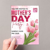 Elégante Fête des Mères Brunch Invitation (In situ (ordinateur de poche))