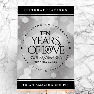 Élégante fête du 10e anniversaire du Mariage de Ti