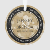 Élégante fête du 1er anniversaire du Mariage de pa (dos)