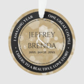 Élégante fête du 1er anniversaire du Mariage de pa (devant)