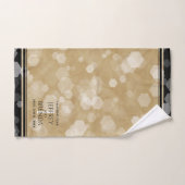 Élégante fête du 1er anniversaire du Mariage de pa (Serviette à main)