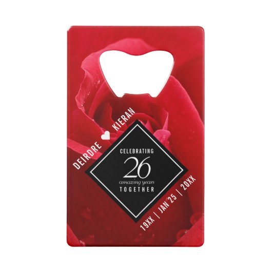 Élégante fête du 26e anniversaire du Mariage Rose (Devant)