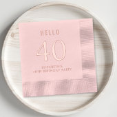 Élégante fête du 40e anniversaire