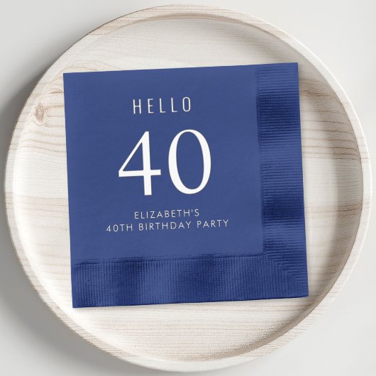 Élégante fête du 40e anniversaire