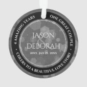 Élégante fête du 4e anniversaire du Mariage de lin (dos)