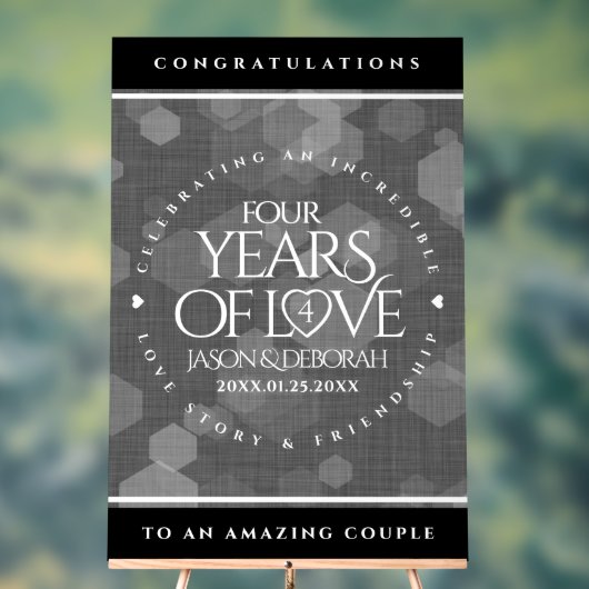 Élégante fête du 4e anniversaire du Mariage de lin (Neutre)