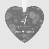 Élégante fête du 4e anniversaire du Mariage de lin (dos)