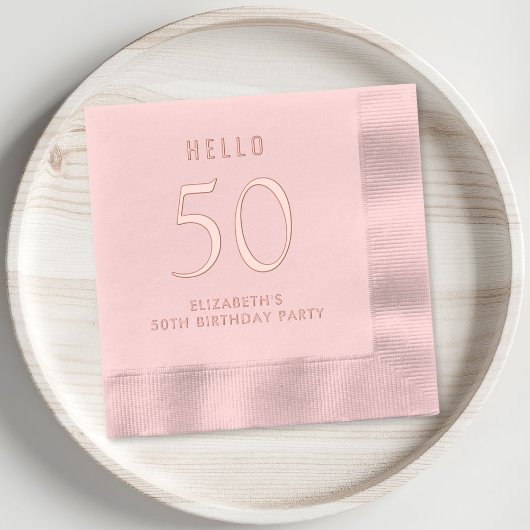 Élégante fête du 50e anniversaire