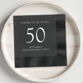 Élégante fête du 50e anniversaire masculin