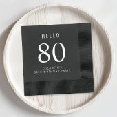 Elégante fête du 80e anniversaire