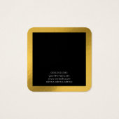 Elégante feuille boucles d'oreilles en or carré ca (Dos)