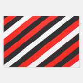 Élégante feuille de musique Rouge, Blanc et Noir (Devant 2)