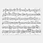 Élégante feuille d'écriture manuscrite Vintage Not (Devant 3)