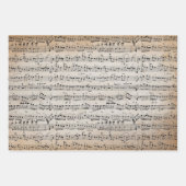 Élégante feuille d'écriture manuscrite Vintage Not (Devant 2)