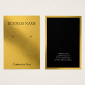 Elégante feuille or boucles d'oreilles modernes ca (Devant & derrière)