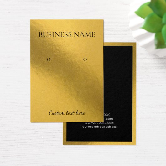 Elégante feuille or boucles d'oreilles modernes ca (Bureau)