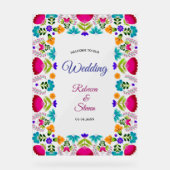 Elegante fiesta bruiloft acryl bord (Voorkant)