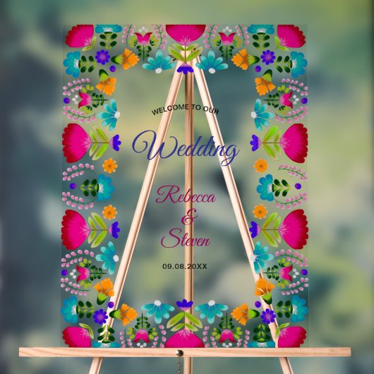 Elegante fiesta bruiloft acryl bord (Neutraal)