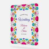 Elegante fiesta bruiloft acryl bord (Hoek)