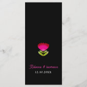 Elegante fiesta bruiloft menu (Achterkant)