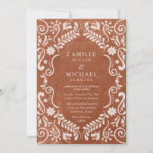 Élégante Fiesta mexicaine Mariage Photo Invitation (Devant)