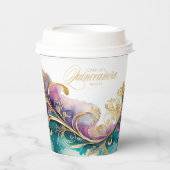 Elegante Fiesta Quinceanera Welkom ID1029 Papieren Bekers (Voorkant)