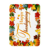 Elegante fijne Thanksgiving-groeten Magneet (Verticaal)