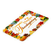 Elegante fijne Thanksgiving-groeten Magneet (Linkerzijde)