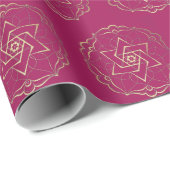 Elegante filigraan ster van David Cadeaupapier (Rol Hoek)