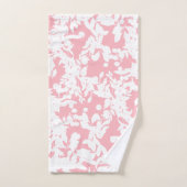 Élégante Fille Chic Rose Abstrait Foliage Floral (Serviette à main)