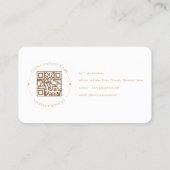 Élégante fille Instagram Carte de visite blanc ivo (Dos)