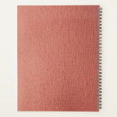 Élégante fille Rose or rose en cuir Nom (Dos)