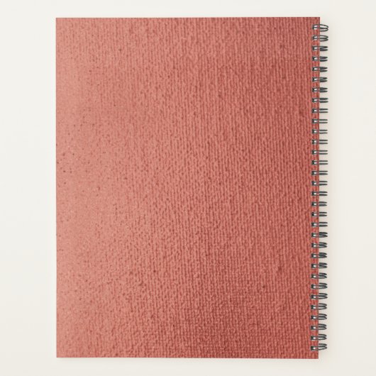 Élégante fille Rose or rose en cuir Nom (Dos)