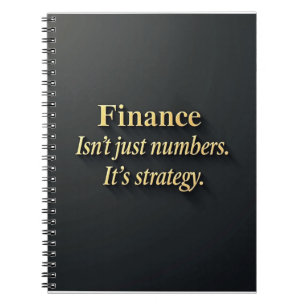 Elegante financiële quote notitieboek