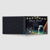 Elegante Firefly rustieke bruiloft uitnodiging Gastenboek (Volledig)