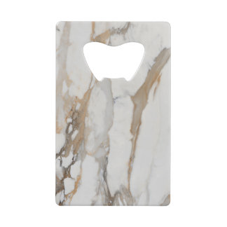 Elegante Flesopener met Marmerpatroon Kredietkaart Flessenopener