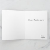 Elégante Fleur Art Moderne Carte Anniversaire (Intérieur)