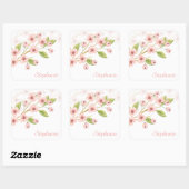 Élégante fleur de cerise personnalisée | Sticker (Feuille)