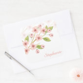 Élégante fleur de cerise personnalisée | Sticker (Enveloppe)