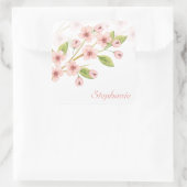 Élégante fleur de cerise personnalisée | Sticker (Sac)