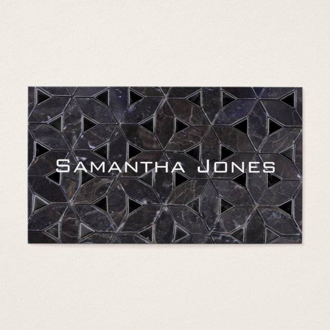 Élégante fleur gris foncé de la vie motif (Devant)