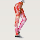 Élégante fleur rose Legging (Droite)