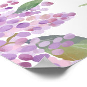 Élégante Fleur sauvage Lavender Mariage Affiche de (Coin)