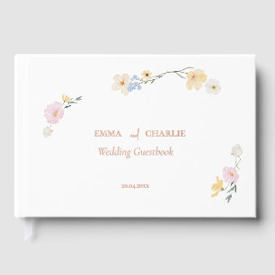 Élégante fleurs de boho Calligraphie Mariage