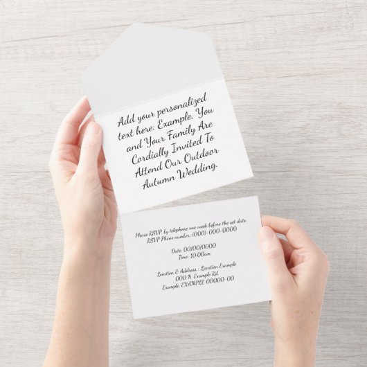 Elégante Fleurs invitations de mariage avec RSVP (Déchirure)